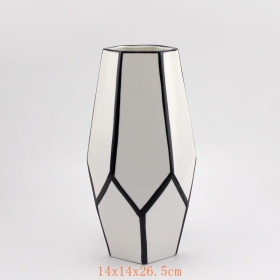 moderne Keramikvase Designs weiß und schwarz