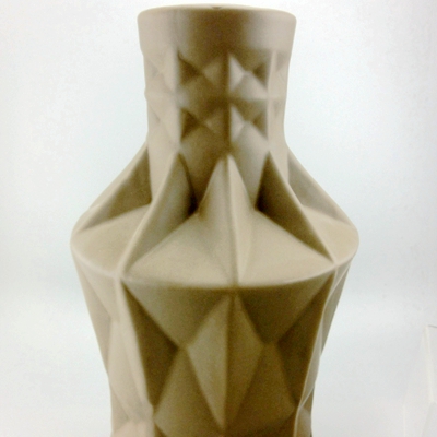 geometric vase white