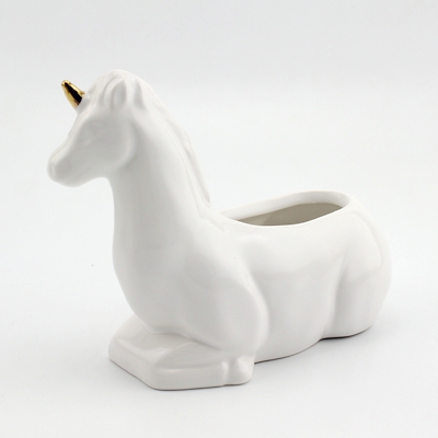 cheap cute ceramic unicorn planters