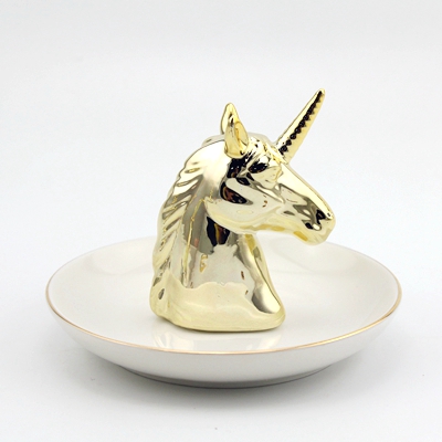 porcelain unicorn ring tray