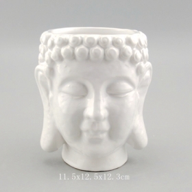Großhandel Buddha Kopf Keramik Blumentopf