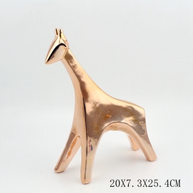 stieg Gold Keramik Giraffe Figur abstrakt Sillouette