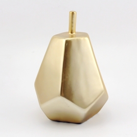 metallic matt gold keramik birne figur geschenk