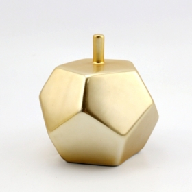 goldene Keramik dekorative Apfel Figur