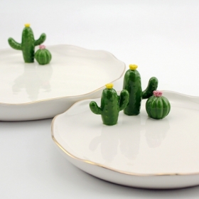 dekorative Platte Kaktus groß