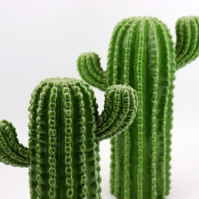 grüne Keramik Kaktus Figur Heimdekore