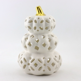 LED-Kürbis-Teelicht-Kürbisse aus Keramik